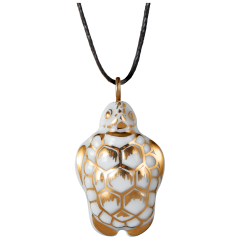 Pendant "Gold" half relief Turtle, 3,6 x 2 cm
