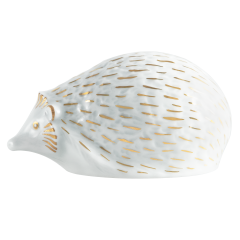 Hedgehog, handpainted in Gold