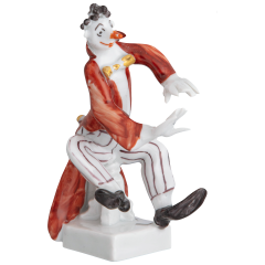 Band of Clowns Clown as Pianist, Coloured with gold, 7,5 cm