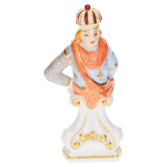 Chess Pieces as Busts King, Coloured with gold