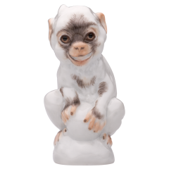 Monkey Animal young, Coloured, without gold, H 6 cm