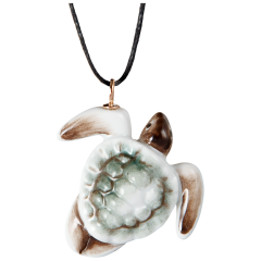 Pendant "Nature light" Full relief Turtle, 4 x 3,3 cm
