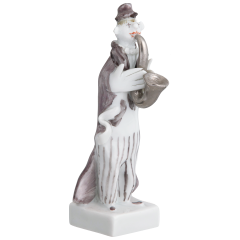 Band of Clowns Clown Playing the Saxophone, Coloured, with platinum, 7,5 cm