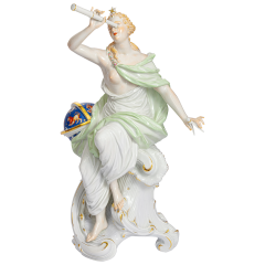 The Muse Urania with a Mythology of the Stars, H 46 cm