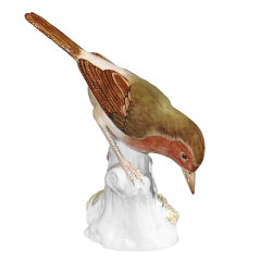 Bird, Vintage, coloured, H 12 cm