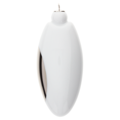 Ellipse, platinum Dot, H 9,5 cm