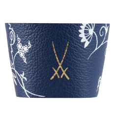 Cuff for coffee to go mug large, "Blue Onion", grey-blue (8059) for "The Original" yellow