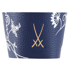 Cuff for coffee to go mug large, "Blue Onion", black-blue (8864) for "The Original" blue and red