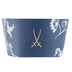 Cuff for coffee to go mug small, "Blue Onion", grey-blue (8059) for "The Original" yellow