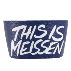 Cuff for coffee to go mug small, "This is MEISSEN", dark blue (87045)