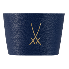 Cuff for coffee to go mug, blue large, trademark, black-blue (8864)