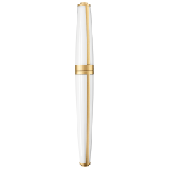 MEISSEN® Porcelain Mascara Fountain Pen, Pure white gold, H 13 cm
