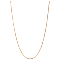 Chain Pearl Collection, 750 rose gold, WITHOUT pendant, length 63 cm, variable eylet at 60 cm,
