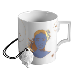 Jewellery-Set Sternzeichen "Virgo", 2-pcs., Pendant & Mug