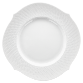 Dinner Plate, Shape "Waves Relief", white, Ø 28,5 cm