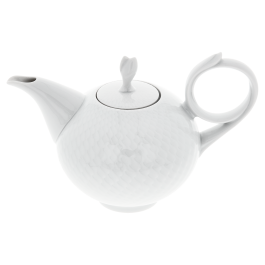 Teapot, small, Shape "Waves Relief", white, V 0,2 l