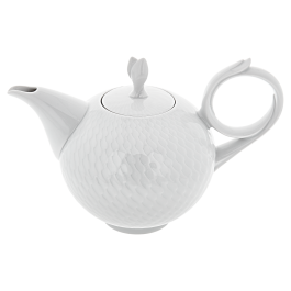Teapot, Shape "Waves Relief", white, V 1,05 l