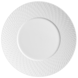 Bread- and Butter Plate, Shape "No 41 Waves Relief", white, Ø 17 cm