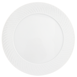 Dinner Plate, Shape "No 41 Waves Relief", white, Ø 29 cm