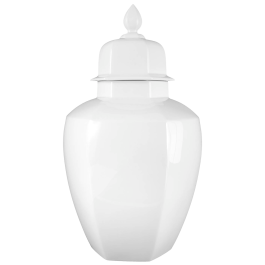 Vase, white, H 48 cm