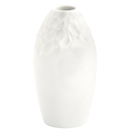 Candle stick, large, hand axe series, white, H 14,5 cm