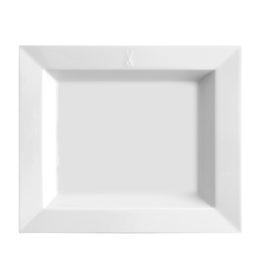 Dish, white, L 21 cm