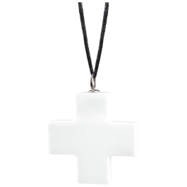 Pendant Crucifix, white gold