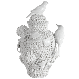 vase, white, H 29 cm