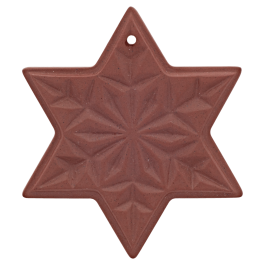 Christmas star, Medals boettger stoneware, H 5 cm