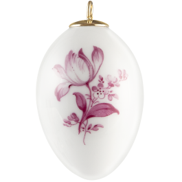 Easter egg, Vintage purple, tulip, H 5 cm