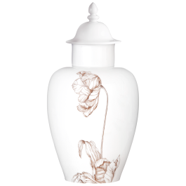 Vase with "Sepia Tulip", H 33 cm