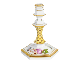 Candlestick "Fruit and flower painting", H 13,5 cm