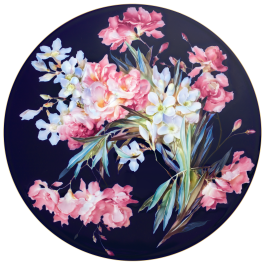 Wall painting Oleander, Lim. 10, Ø 50 cm