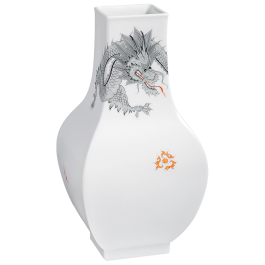 Vase, Ming-Dragon, black, H 25,5 cm