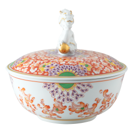 Box "Lucky dragon enjoying the world of flowers", lim. 25, H 16,5 cm