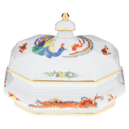 Box with "Rainbow dragon", H 9,2 cm