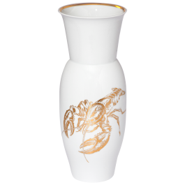 Boerner vase, stylised lobster, painter signature, H 34,5 cm
