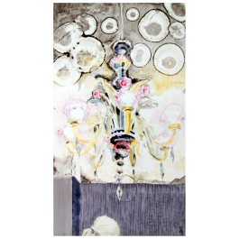 Wall painting "Lustra", Unique piece Irina Polin, 72 x 42 cm