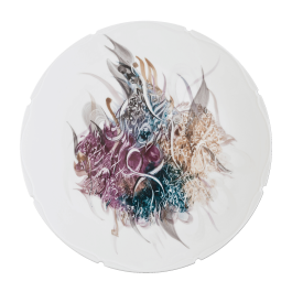 Wall plate Unique object Sweet Dreams, Unique piece Khaled Al-Saai, Ø 45 cm