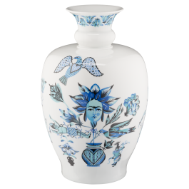 Vase, Blue Dance, Olaf Hajek, H 40 cm
