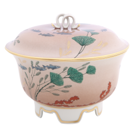 Biscuit box with "Fish and water-weeds", Shape "Paris", 17,5 cm