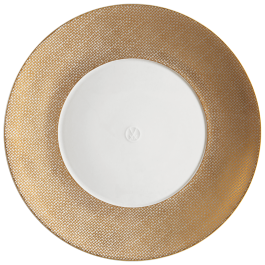Plate, small, Shape "MEISSEN® Cosmopolitan", Mesh, gold, Ø 20 cm