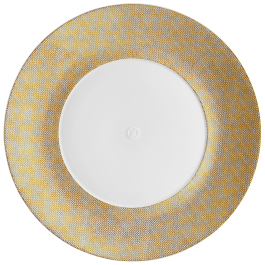 Dinner Plate, large, Shape "MEISSEN® Cosmopolitan", Mesh, gold, Ø 30 cm