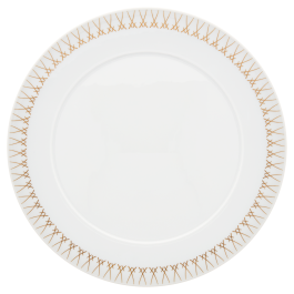 Charger Plate, Shape "No 41", Swords Luxury Gold, swords rim, Ø 33 cm