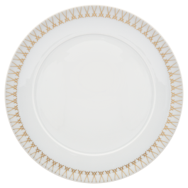 Dinner Plate, Shape "No 41", Swords Luxury Gold, swords rim, Ø 29 cm
