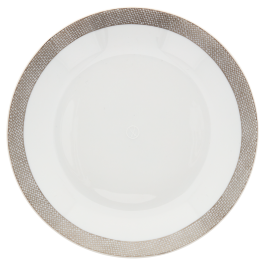 Soup Plate, Shape "MEISSEN® Cosmopolitan", Meshband, platinum, Ø 20,5 cm