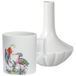 Home office set, 2-pcs, Mug "Fancy Birds", Vase "Landscape"