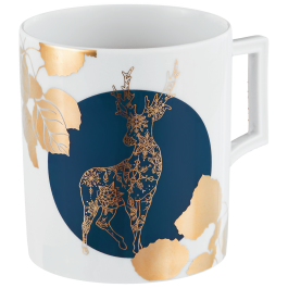 Mug, Shape "Berlin", Deer with golden leaves, V 0,25 l