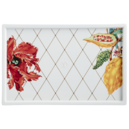 Platter, Shape "MEISSEN® Cosmopolitan", "Sweet Exotics", 28 x 18,5 cm