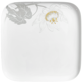 Dinner Plate, small, Shape "nova", Passion flower, 26 x 26 cm